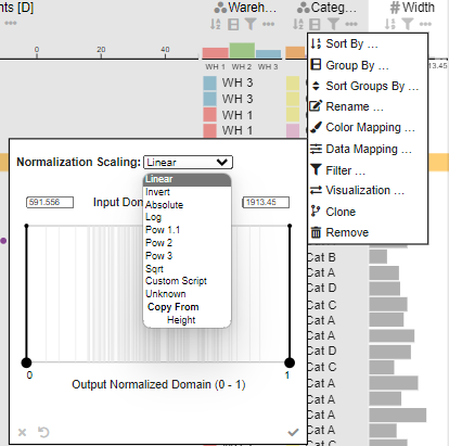 Numerical Column Data Mapping