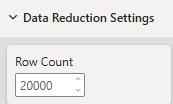 Data Reduction Settings